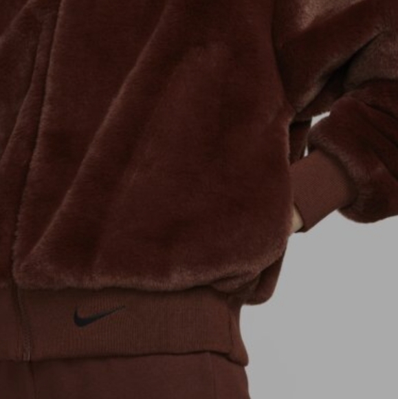 NWT nike faux fur jacket - Picture 10 of 10